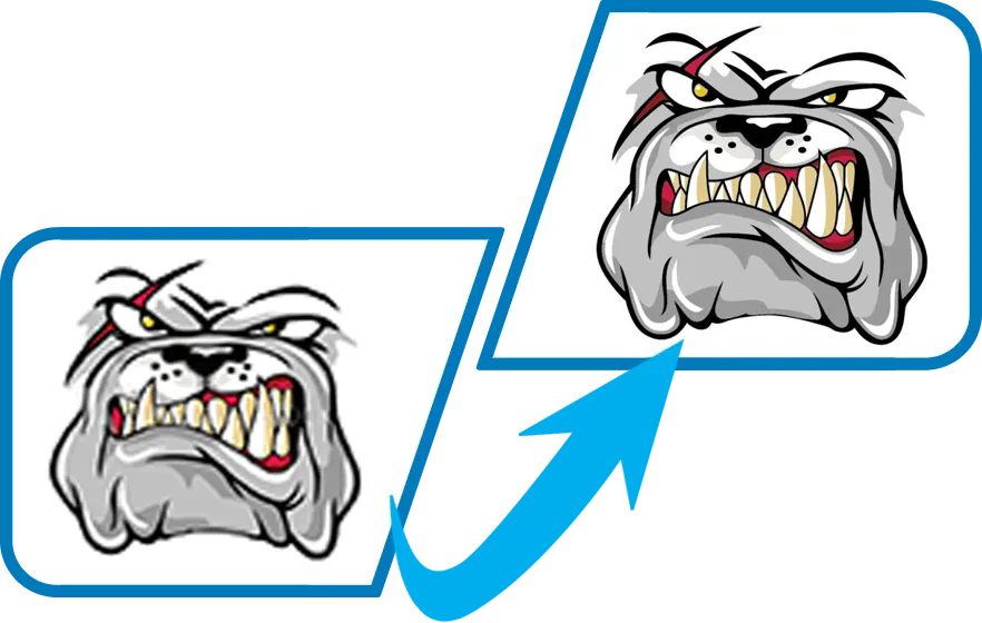 bulldog convert jpg to vector