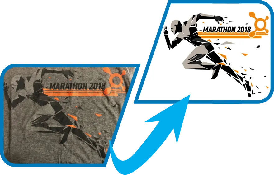 marathon photo to vector conversion
