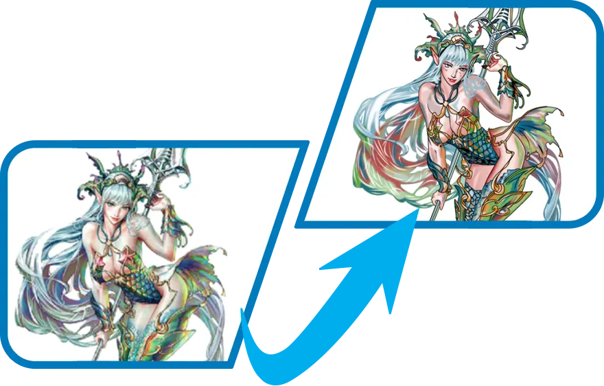 mermaid convert jpg to vector