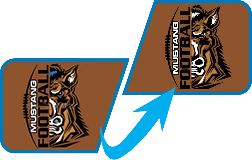 mustang convert jpg to vector