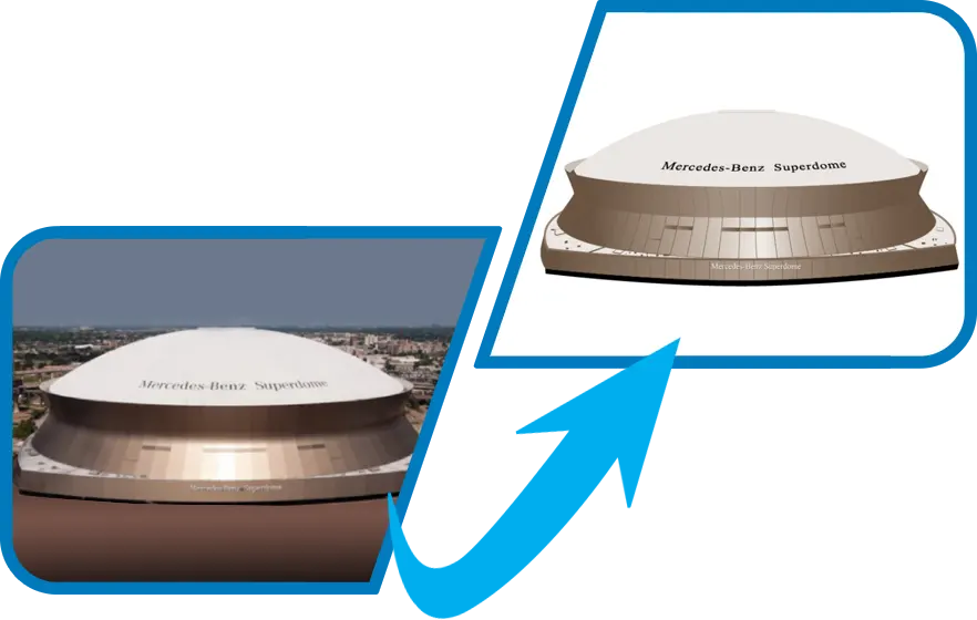 superdome convert photo to vector